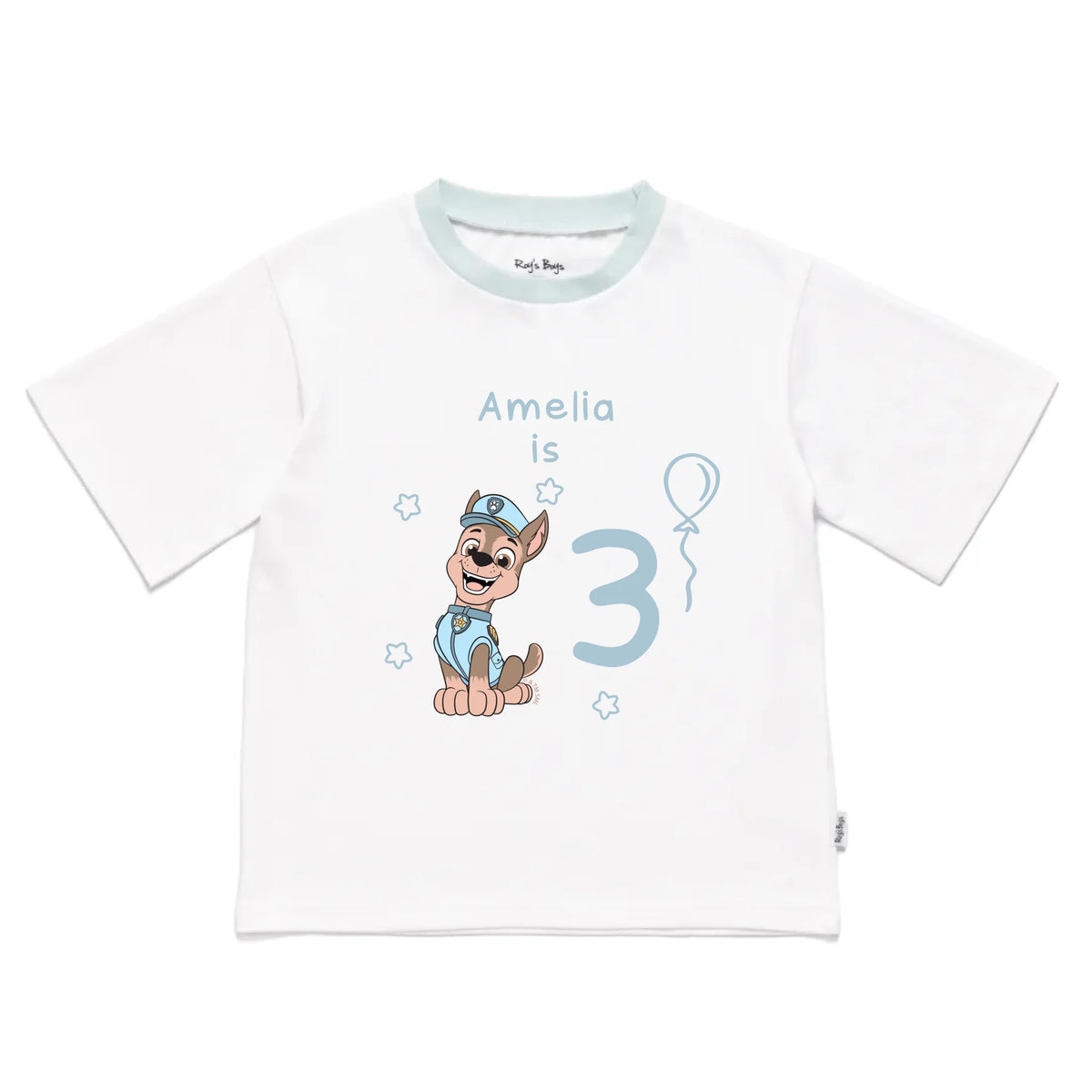 Roys_Boys_Pyjamas_Blank_Short_Sleeve_Tee_front