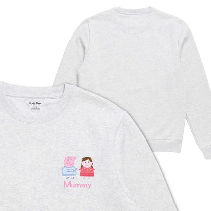 Personalised Person Christmas Peppa Pig Adult Sweatshirt