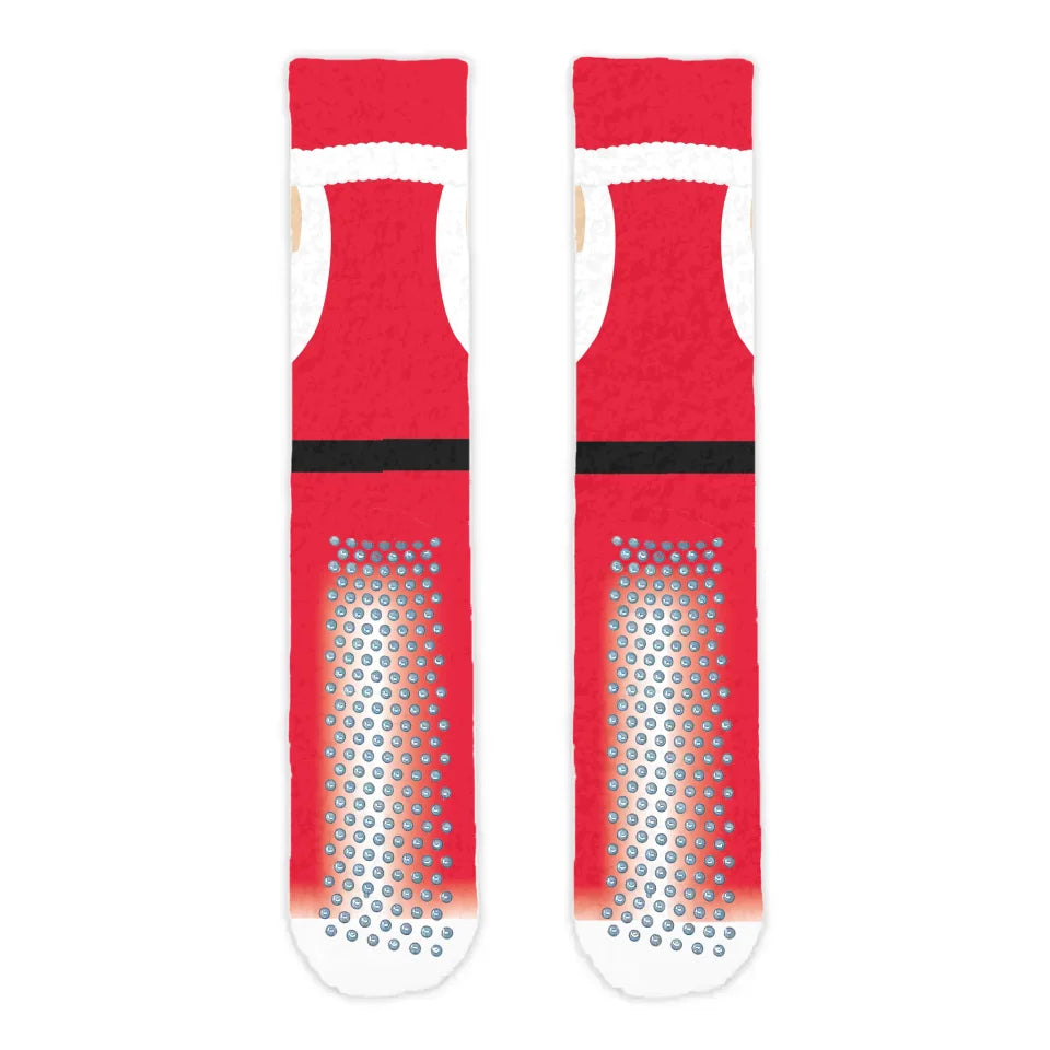 Personalised Santa Adult Printed Cosy Socks - Roy&