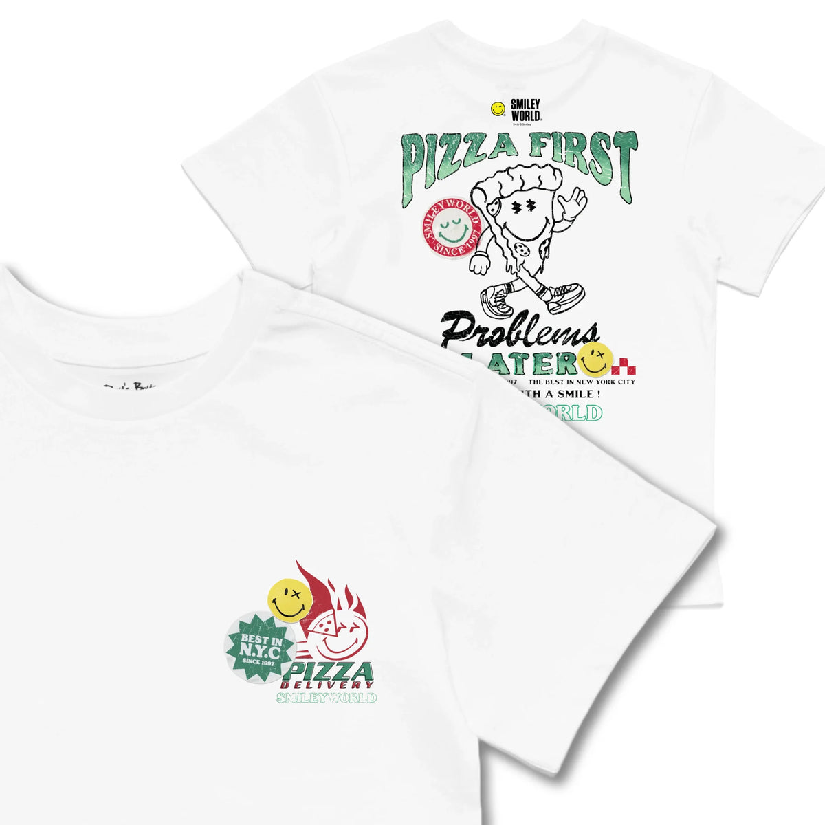 Kids TSHIRT Main Image Front and Back_White frontback back view