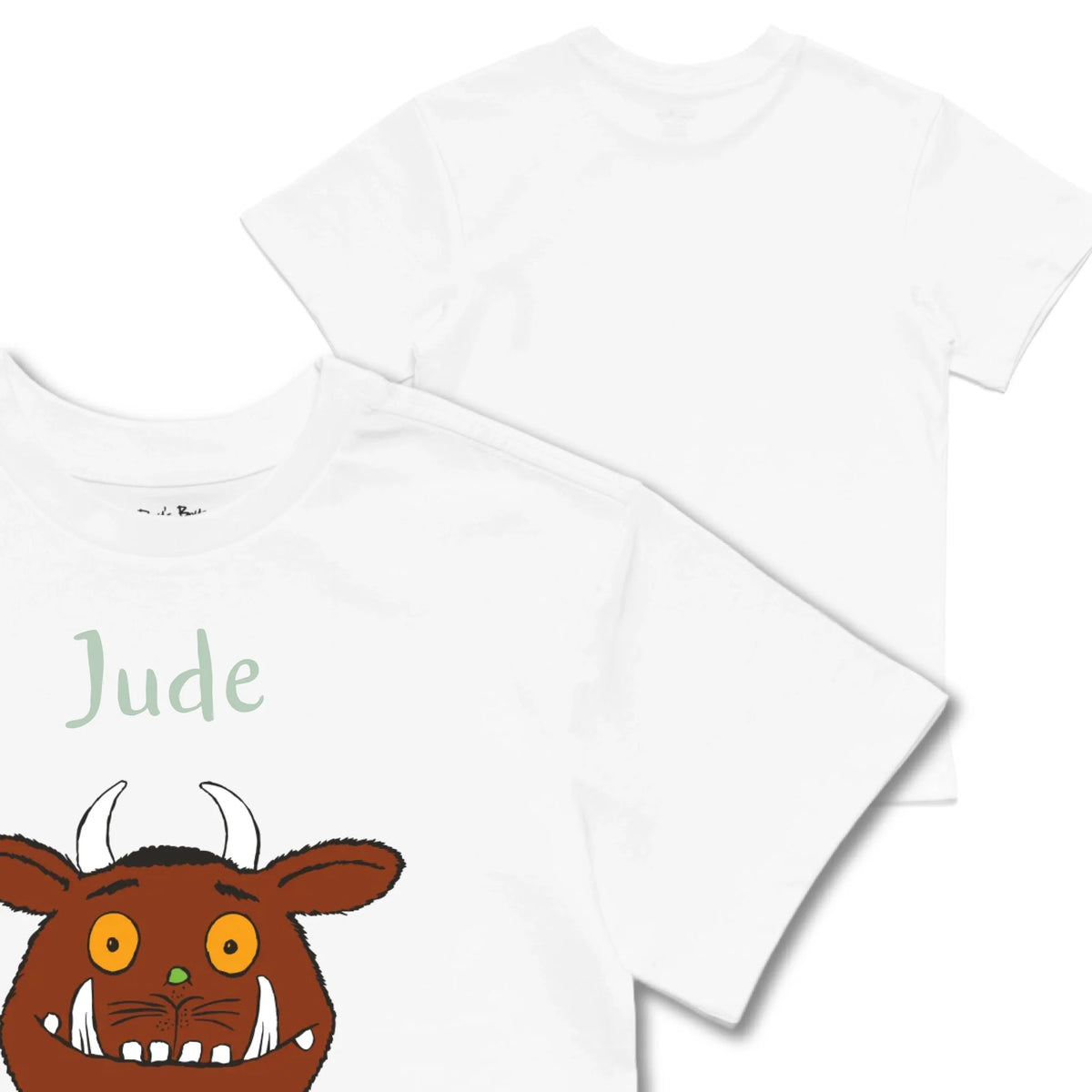 Kids TSHIRT Main Image Front and Back_White frontback back view