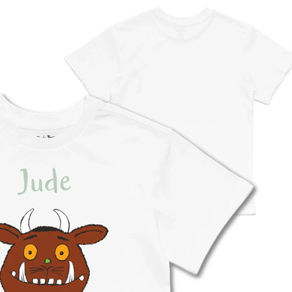 Kids TSHIRT Main Image Front and Back_White frontback back view
