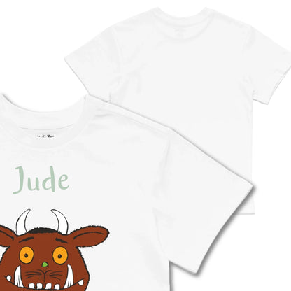 Kids TSHIRT Main Image Front and Back_White frontback back view