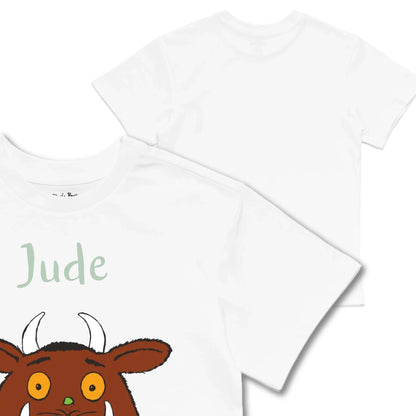 Kids TSHIRT Main Image Front and Back_White frontback back view