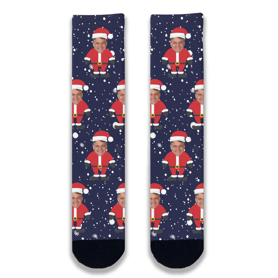 Santa Personalised Face Socks