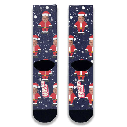 Santa Personalised Face Socks
