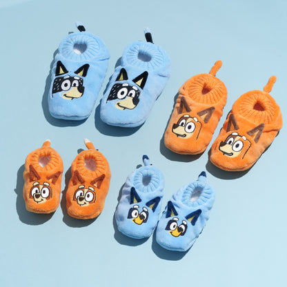All Bluey matching slipper socks including Bandit, Chilli, Bingo and Bluey