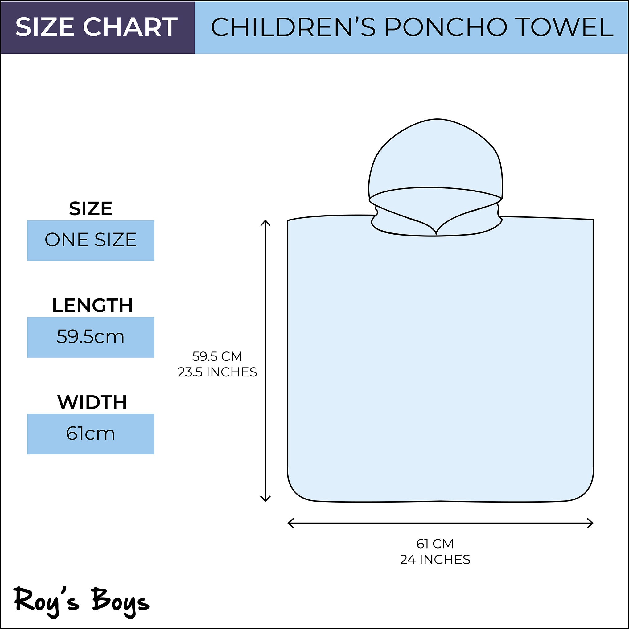 Personalised children's 2024 poncho towels