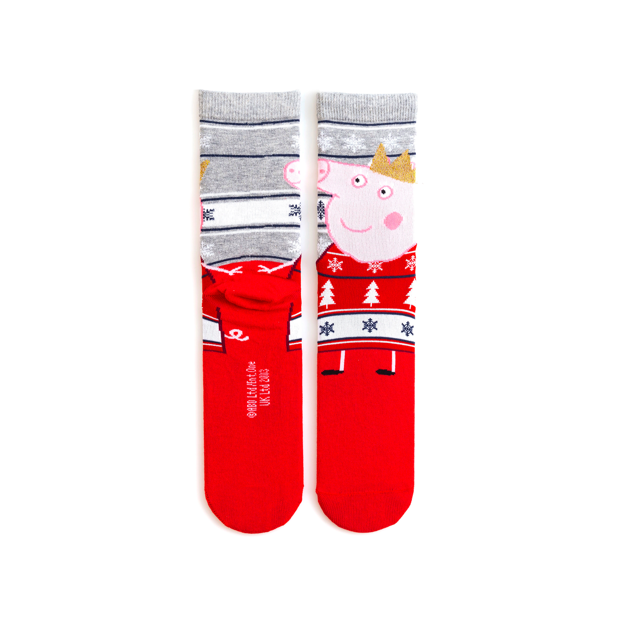 Granny Pig Christmas Adult Socks (UK 4-7.5)