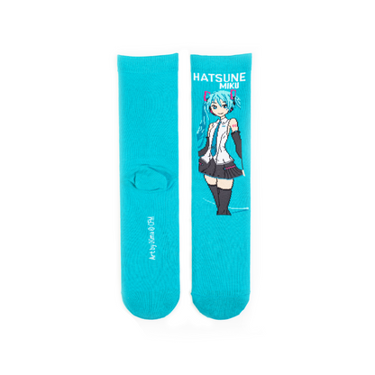 Hatsune Miku Teal Unisex Crew Socks