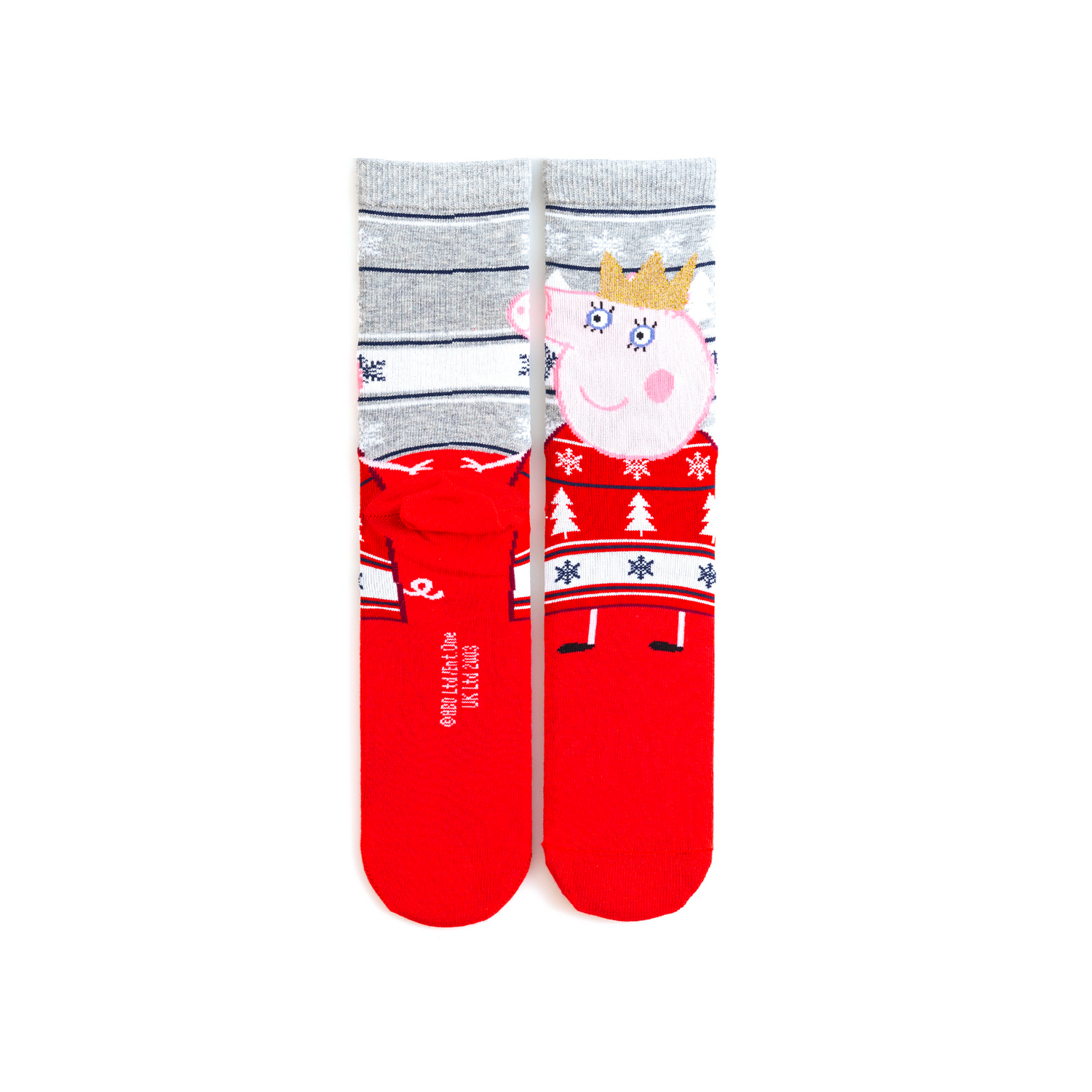 Mummy Pig Christmas Adult Socks (UK 4-7.5)