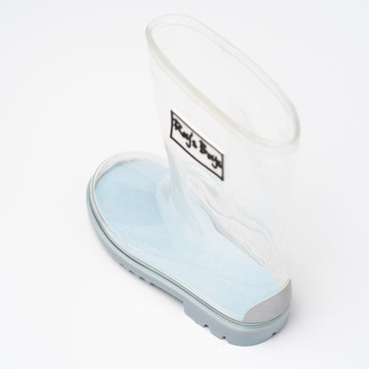 Above view of transparent welly
