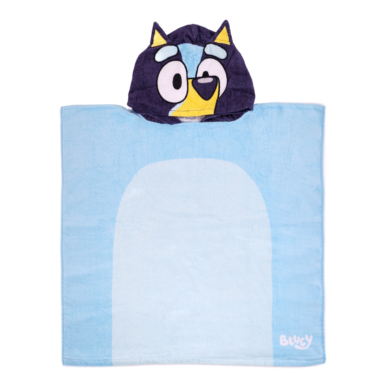 Front profile of Bluey poncho