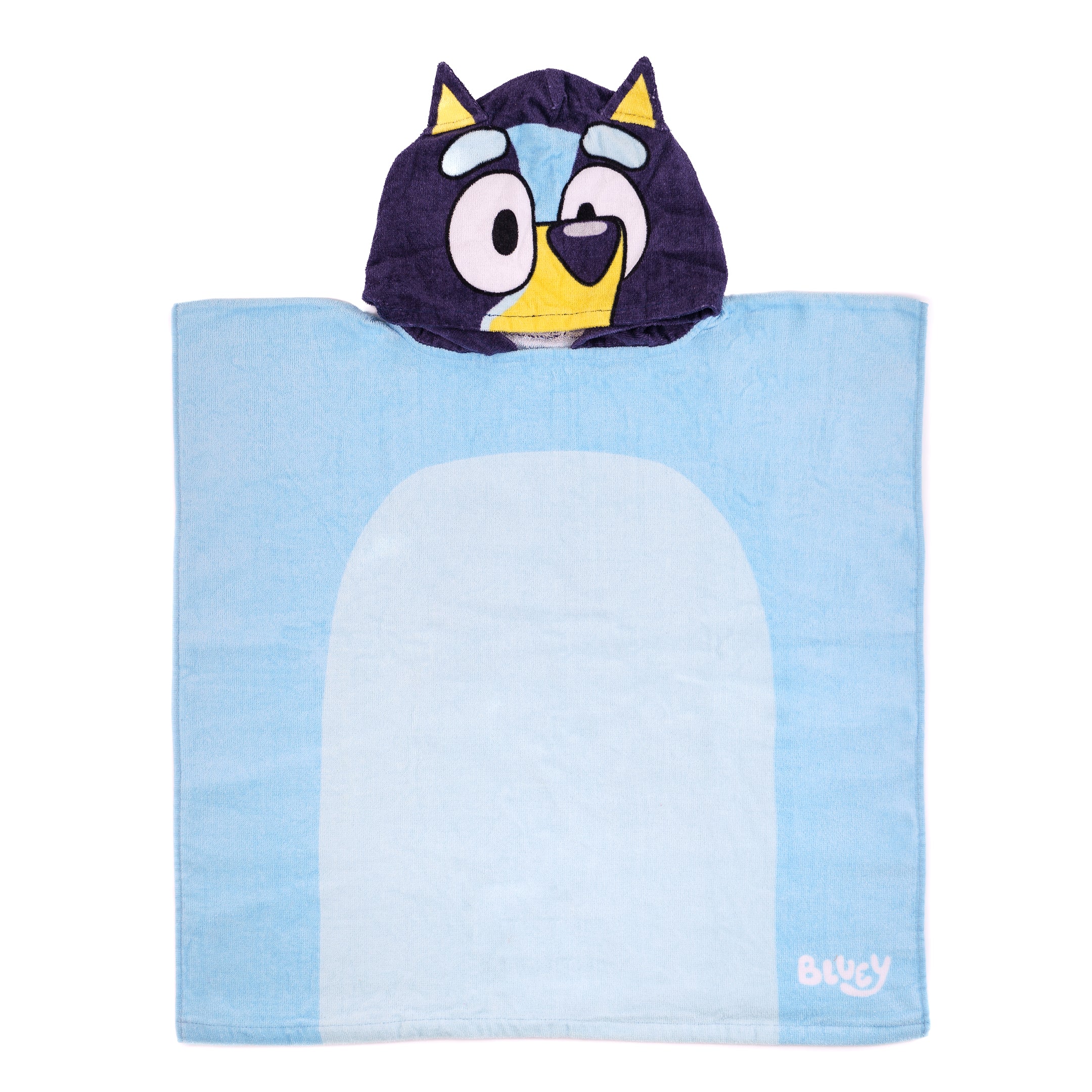 Front profile of Bluey poncho
