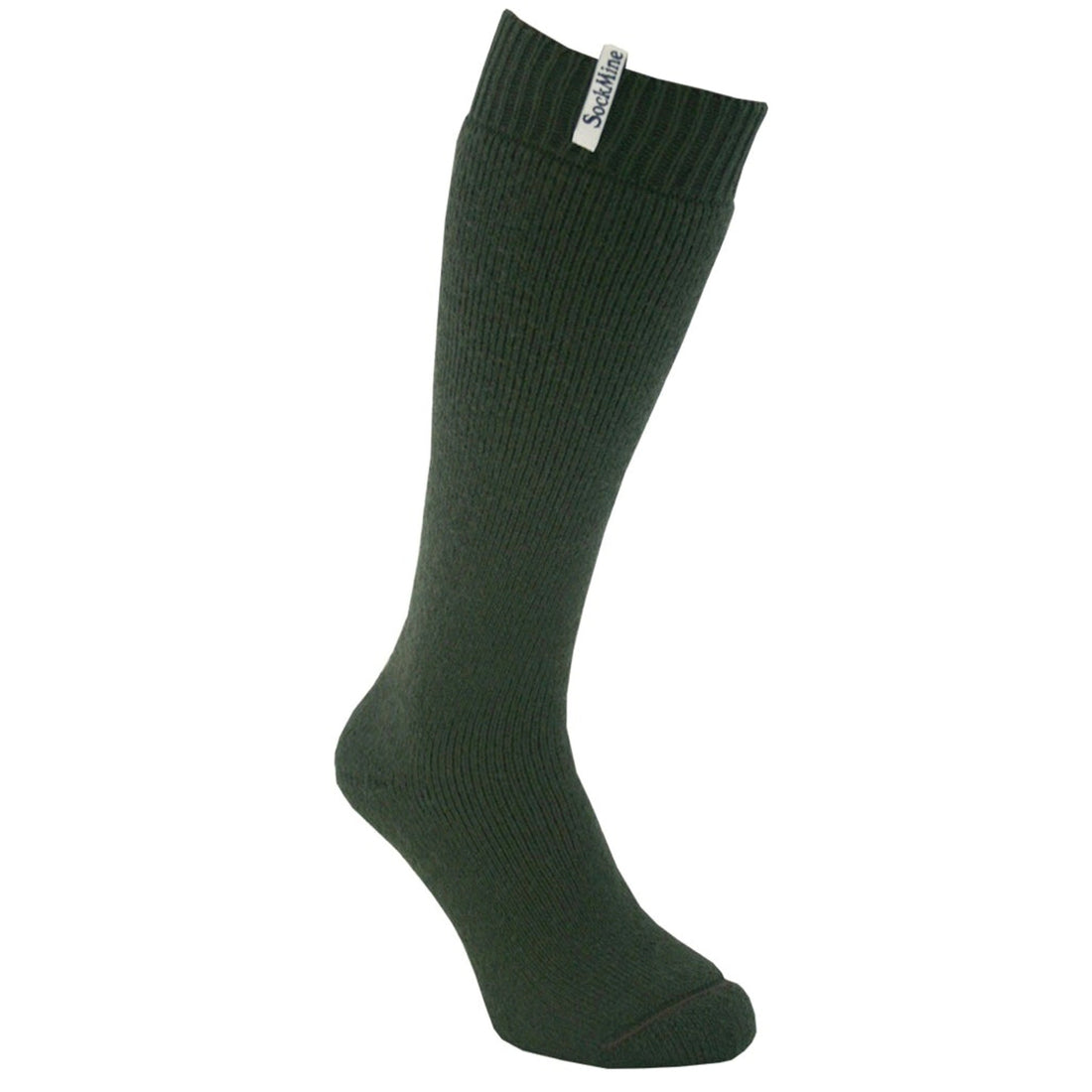 Adults Welly Sock - Moss Green