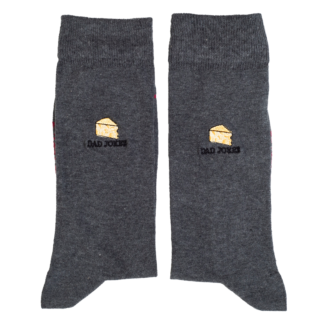 Dad Jokes Premium Embroidery Socks - Roy&