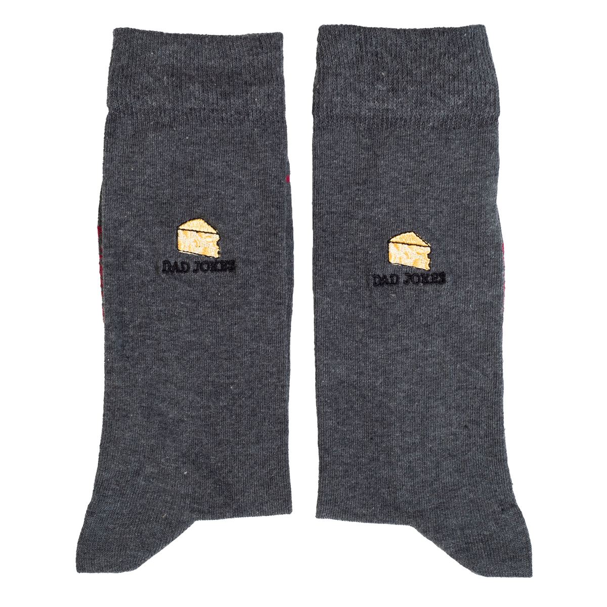 Dad Jokes Premium Embroidery Socks - Roy&