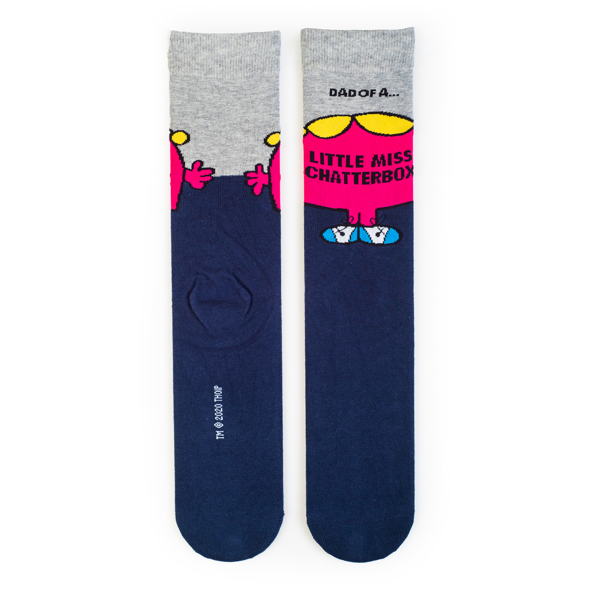 Dad of a Little Miss Chatterbox Adult Socks - Roy&