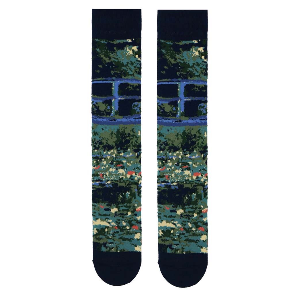 Claude Monet The Water-Lily Pond Art Socks