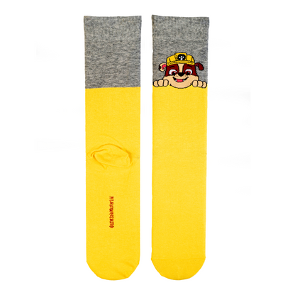 Paw Patrol Rubble "Dad" Adult Socks - Roy&